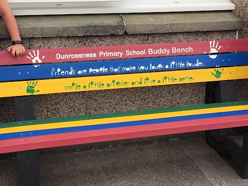 Dunrossness Primary School Buddy Bench
